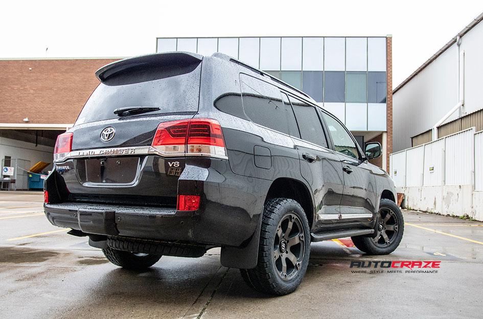 TOYOTA LANDCRUSIER BEAST BLACK   MACHINED WITH DARK TINT